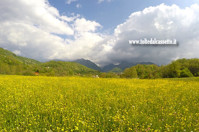 CORTILA DI FIVIZZANO - Il panorama che si pu� ammirare dal portico dell'Oratorio della Madonna del Popolo