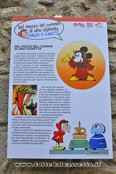 NUVOLE A MONTEREGGIO (Edizione 2023) - Una installazione del percorso "Dante e la Divina Commedia nei fumetti"