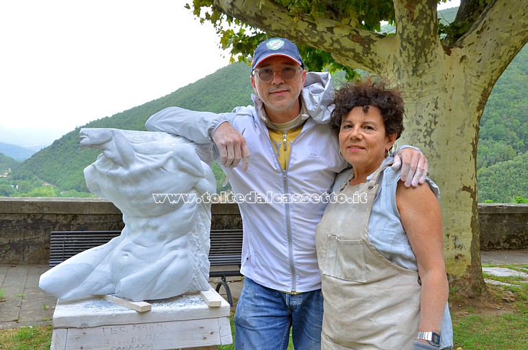 SIMPOSIO LUNENSE 2023 - Gli scultori Graziella Monari e Michele Sassi