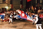 FIVIZZANO - Ospiti della manifestazione gli sbandieratori di Fornovo Val di Taro (PR)