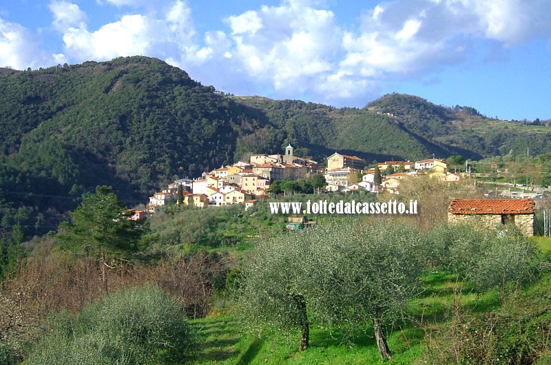 GIUCANO (frazione di Fosdinovo) - Panorama al calar del sole