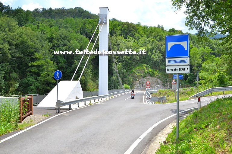 PONTREMOLI - Il nuovo ponte sul torrente Teglia (vista da est a ovest)