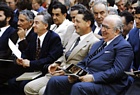 PREMIO BANCARELLA 1981: l'allora Presidente del Consiglio on.le Giovanni Spadolini tra gli ospiti in Piazza della Repubblica