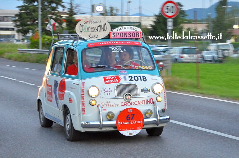 MILLE MIGLIA 2018 - Fiat 600 Multipla dell'organizzazione
