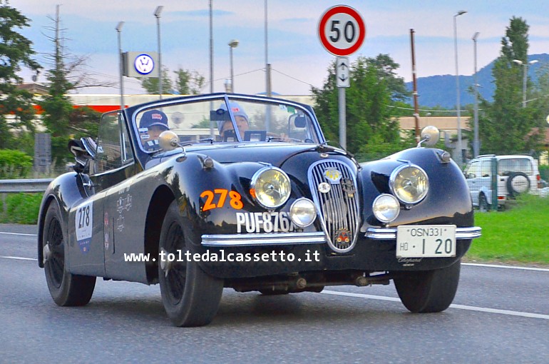 MILLE MIGLIA 2018 - Jaguar XK 120 DHC del 1953 (num. 278)