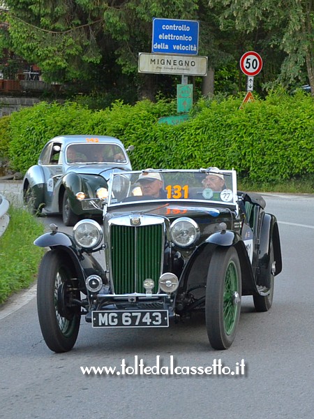 MILLE MIGLIA 2018 - MG TB del 1939 (num. 131)