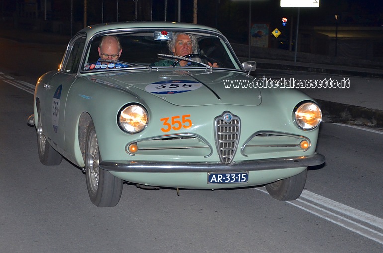 MILLE MIGLIA 2020 - Alfa Romeo 1900 C Super Sprint Touring anno 1956 (Equipaggio: Carl Höhner e Arjen Schepen - Numero di gara: 355)