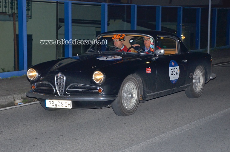 MILLE MIGLIA 2020 - Alfa Romeo 1900 C Super Sprint anno 1956 (Equipaggio: Andreas Hartmann e Jens Hermsmeier - Numero di gara: 352)