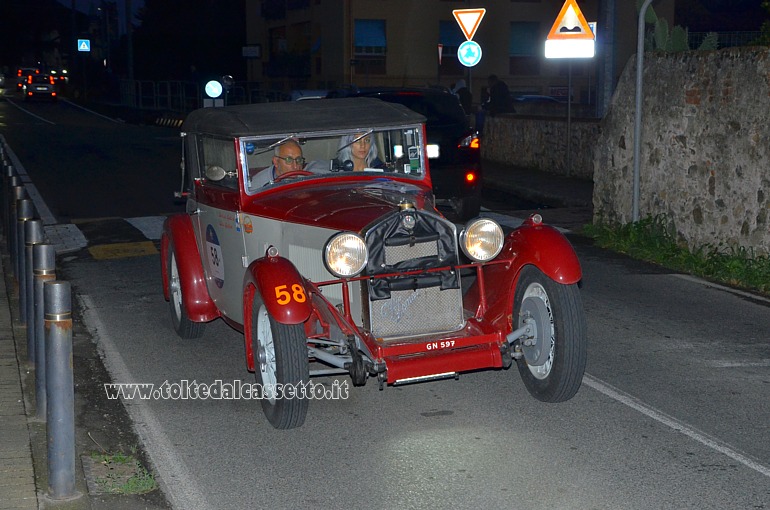 MILLE MIGLIA 2020 - Alfa Romeo 6C 1750 GT anno 1930 (Equipaggio: Umberto e Alice Galloni - Numero di gara: 58)