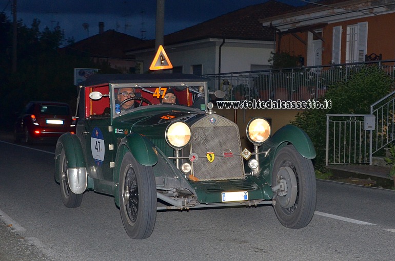 MILLE MIGLIA 2020 - Alfa Romeo 6C 1750 SS Young anno 1929 (Equipaggio: Arturo Cavalli e Petronilla Pezzotti - Numero di gara: 47)
