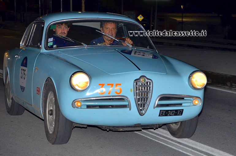MILLE MIGLIA 2020 - Alfa Romeo Giulietta Sprint Veloce del 1956 (Equipaggio: Pascal ed Elio Guerin - Numero di gara: 375)