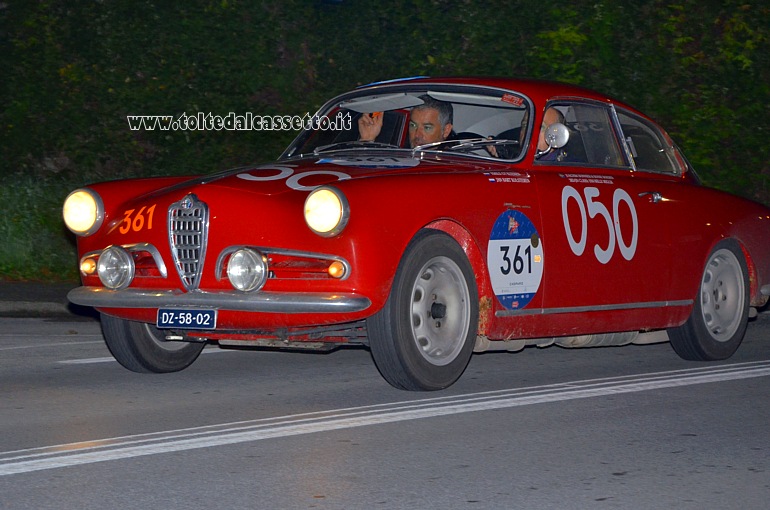 MILLE MIGLIA 2020 - Alfa Romeo Giulietta Sprint Veloce anno 1956 (Equipaggio: Emile Kuenen e Jan Bart Kolsteren - Numero di gara: 361)
