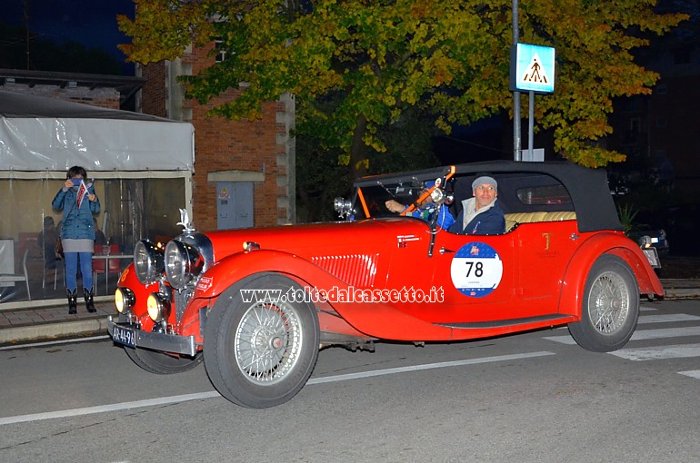MILLE MIGLIA 2020 - Alvis Speed 20 SB anno 1934 (Equipaggio: Werner Budding e Davide Magnabosco - Numero di gara: 78 - Vettura della "Special List")