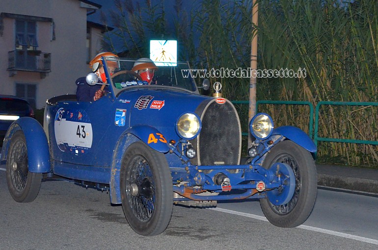 MILLE MIGLIA 2020 - Bugatti T40 anno 1929 (Equipaggio: Silvia Marini e Francesca Ruggeri - Numero di gara: 43)