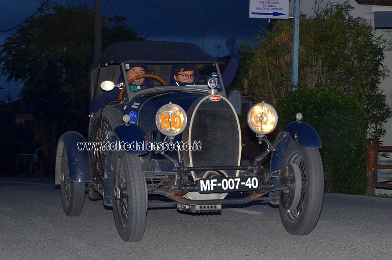 MILLE MIGLIA 2020 - Bugatti T40 anno 1929 (Equipaggio: Davide Marco Bizzi e Nicolò Antonio Bizzi - Numero di gara: 50)