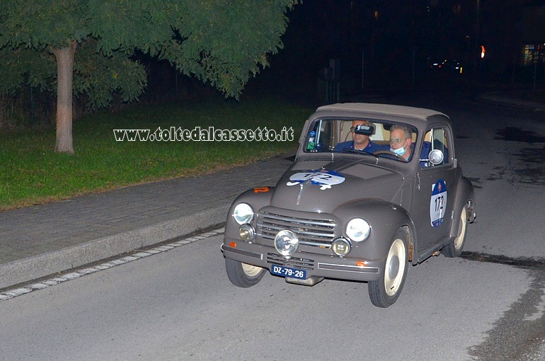 MILLE MIGLIA 2020 - Fiat 500 C Topolino anno 1951 (Equipaggio: Emil e Martin De Boer - Numero di gara: 172)