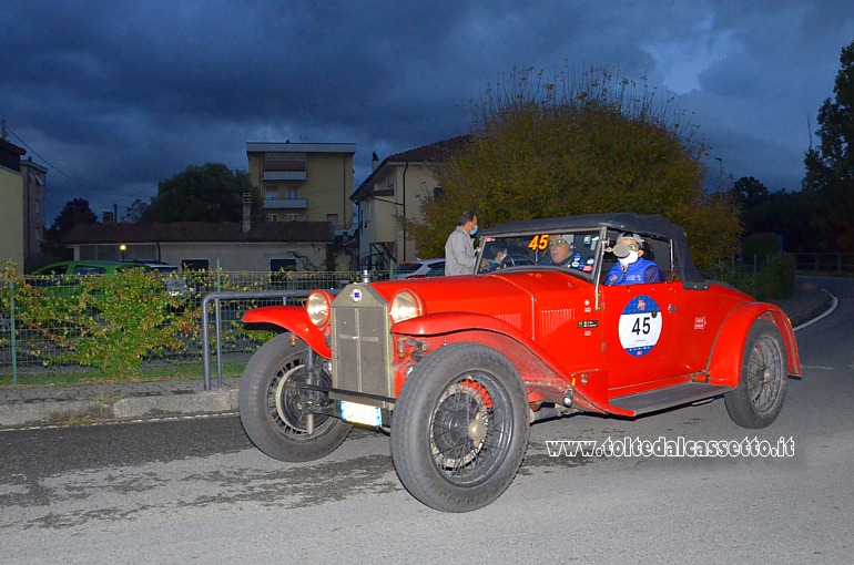 MILLE MIGLIA 2020 - Lancia Lambda Spider Casaro anno 1929 (Equipaggio: Sergio Sisti e Anna Gualandi - Numero di gara: 45)