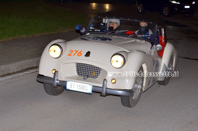 MILLE MIGLIA 2020 - Triumph TR2 Sports anno 1954 (Equipaggio: Lorenzo e Luca Gobbi - Numero di gara: 276)