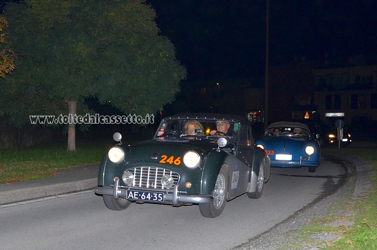 MILLE MIGLIA 2020 - Triumph TR3 anno 1957 (Equipaggio: Paul e Colinda Van Der Verff - Numero di gara: 246 - Scuderia: Houtkamp)