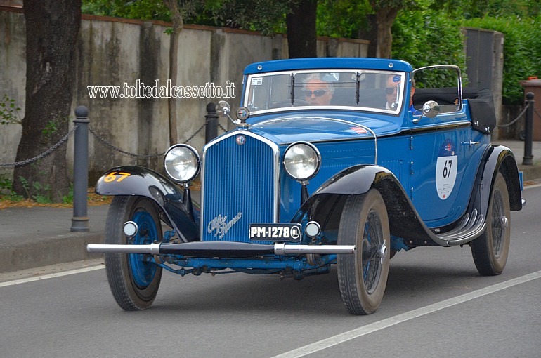 MILLE MIGLIA 2021 - Alfa Romeo 6C 1750 GT anno 1931 (Equipaggio: Arnoldus Franciscus Van Gerwen e Jan Van Imgem - Numero di gara: 67)