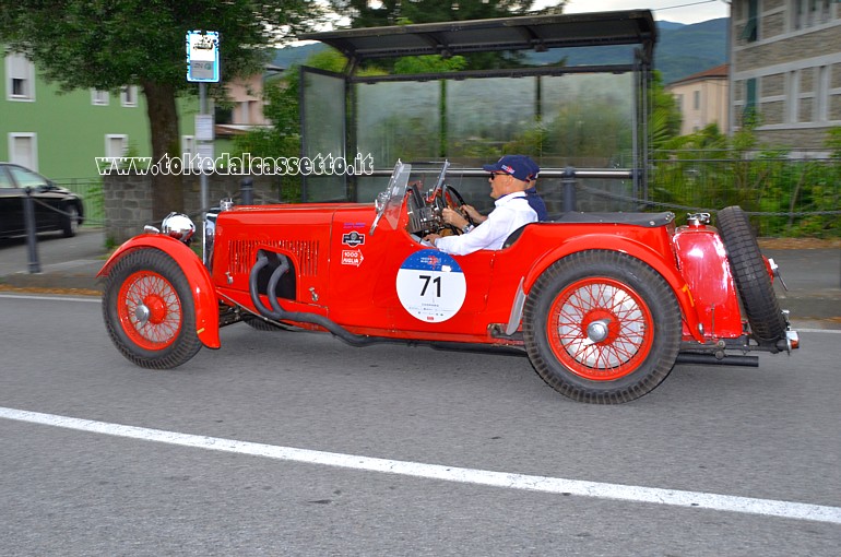 MILLE MIGLIA 2021 - Aston Martin Le Mans anno 1933 (Equipaggio: Juan Battista Jorge Segale e Renzo Albini - Numero di gara: 71)