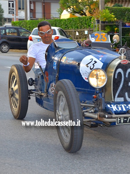 MILLE MIGLIA 2021 - Bugatti T37 A anno 1927 (Equipaggio: Matteo Belotti e Francesca Belotti - Numero di gara: 23)