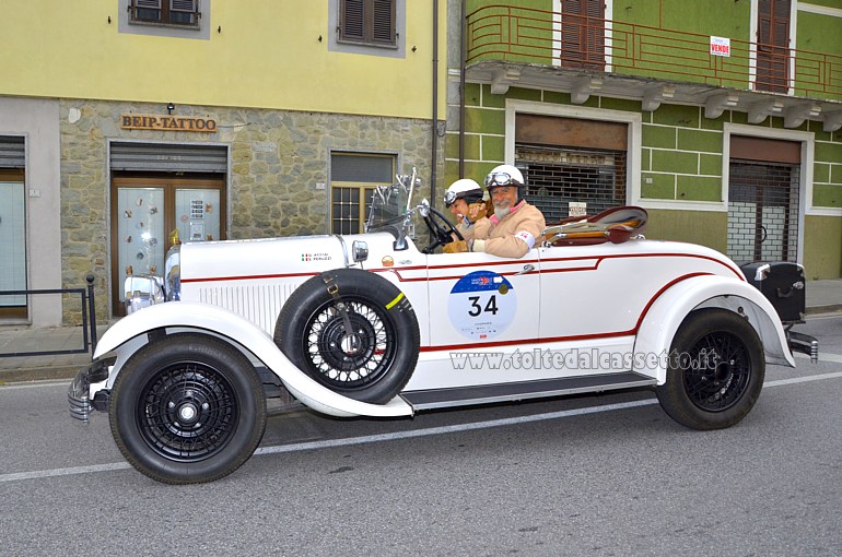 MILLE MIGLIA 2021 - Chrysler 72 De Luxe Roadster anno 1928 (Equipaggio: Gianni Acciai e Susanna Peruzzi - Numero di gara: 34)