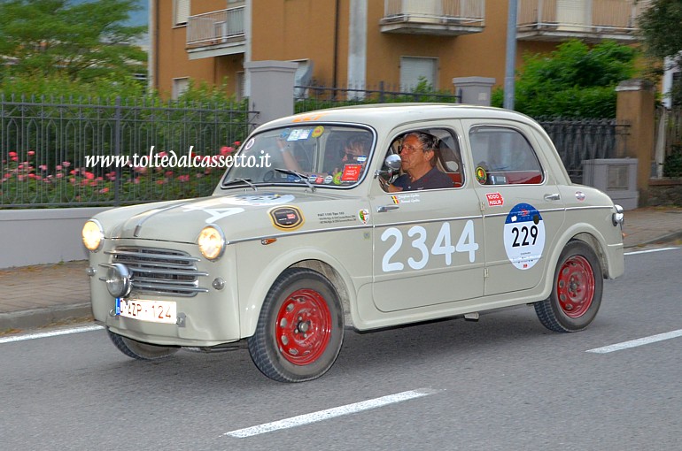 MILLE MIGLIA 2021 - Fiat 1100 / 103 Berlina del 1953 (Equipaggio: Stephan Gordts e Manuel Gordts - Numero di gara: 229)