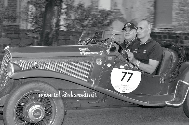 MILLE MIGLIA 2021 - Fiat 508 S Balilla Sport Coppa d'Oro anno 1934 (Equipaggio: Nicola Beccalossi e Carlo Beccalossi - Numero di gara: 77)