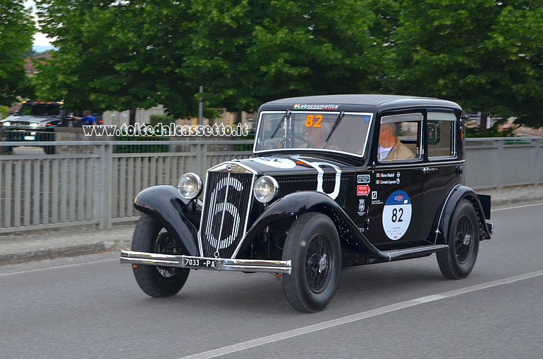 MILLE MIGLIA 2021 - Lancia Augusta anno 1934 (Equipaggio: Corrado Lo Presto e Marco Mattioli - Numero di gara: 82)