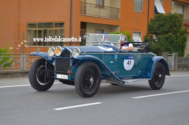 MILLE MIGLIA 2021 - Lancia Lambda Spider Casaro anno 1929 (Equipaggio: Andrea Luigi Belometti e Gianluca Bergomi - Numero di gara: 41)