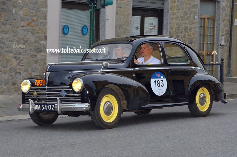 MILLE MIGLIA 2021 - Peugeot 203 Berlina anno 1951 (Equipaggio: Dirk Den Heeten e Joost Bindels - Numero di gara: 183)