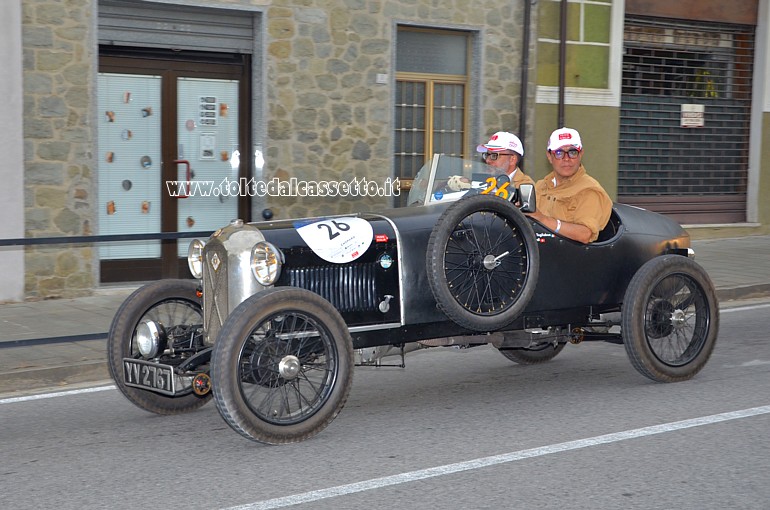 MILLE MIGLIA 2021 - Salmson Grand Sport anno 1927 (Equipaggio: Patrick Ugo Giuseppe Lardi e Francesco Tagliabue - Numero di gara: 26)