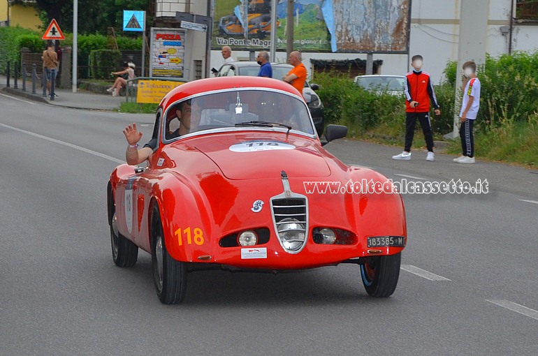 MILLE MIGLIA 2021 - Siata 508 C 1100 Berlinetta Viotti anno 1940 (Equipaggio: Donald Osborne e Antonio Melegari - Numero di gara: 118)