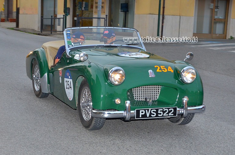 MILLE MIGLIA 2021 - Triumph TR2 Sports anno 1954 (Equipaggio: Riccardo Reboldi e Paolo Gheza - Numero di gara: 254)