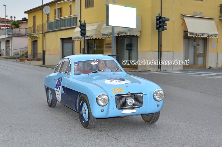 MILLE MIGLIA 2021 - Zagato Fiat 1100 E Coup anno 1952 (Equipaggio: Dorine Ghyselink e Lawrence Vandekerckhove - Numero di gara: 215)