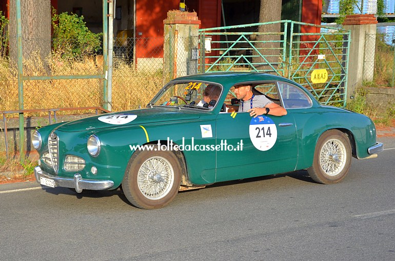 MILLE MIGLIA 2022 - Alfa Romeo 1900 C Sprint anno 1952 (Equipaggio: Giovanni Capra e Andrea Gaioni - Numero di gara: 214)