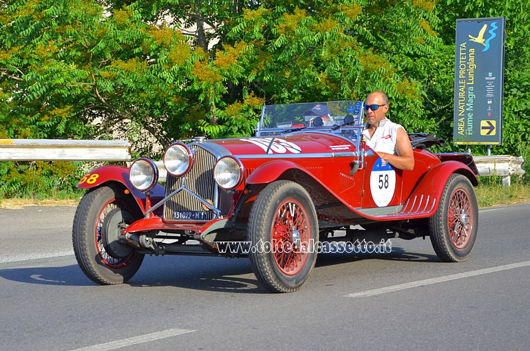 MILLE MIGLIA 2022 - Alfa Romeo 6C 1500 Super Sport anno 1929 (Equipaggio: Daniel Andres Erejomovich e Gustavo Llanos - Numero di gara: 58)