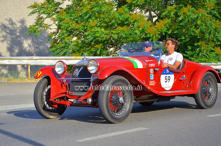 MILLE MIGLIA 2022 - Alfa Romeo 6C 1750 Gran Sport anno 1930 (Equipaggio: Gaetano Maffei ed Andrea Maffei - Numeo di gara: 59)