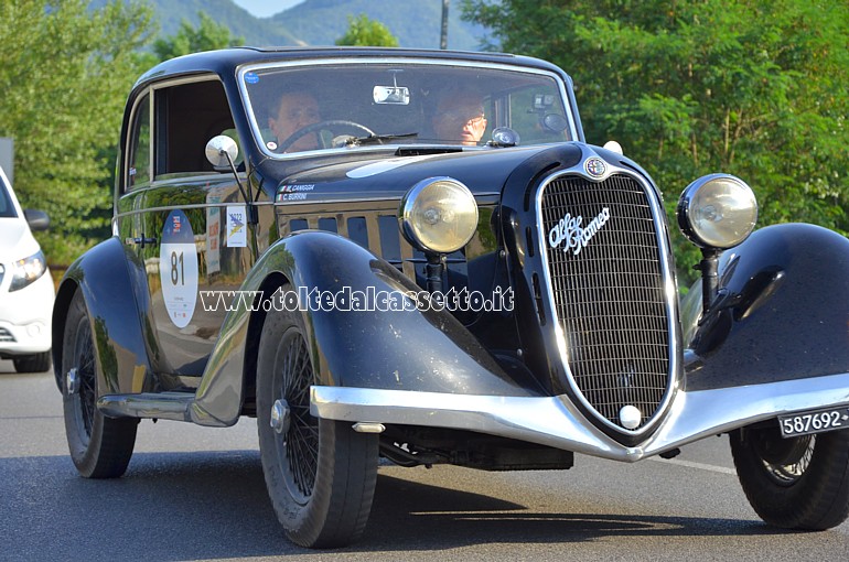 MILLE MIGLIA 2022 - Alfa Romeo 6C 2300 Pescara T anno 1934 (Equipaggio: Mario Caniggia e Cesare Burrini - Numero di gara: 81)