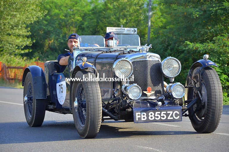 MILLE MIGLIA 2022 - Aston Martin Le Mans anno 1933 (Equipaggio: Giorgio Becchetti e Marco Becchetti - Numero di gara: 75)