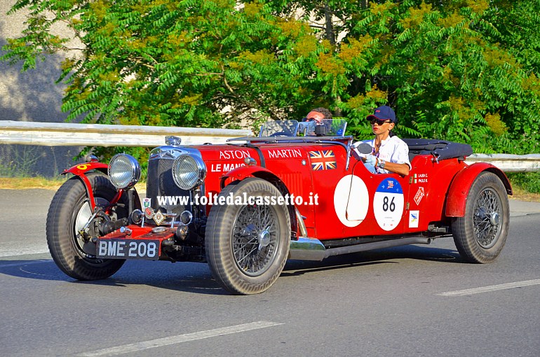 MILLE MIGLIA 2022 - Aston Martin Le Mans anno 1934 (Equipaggio: Paolo Berton e Laura Caccaro - Numero di gara: 86)