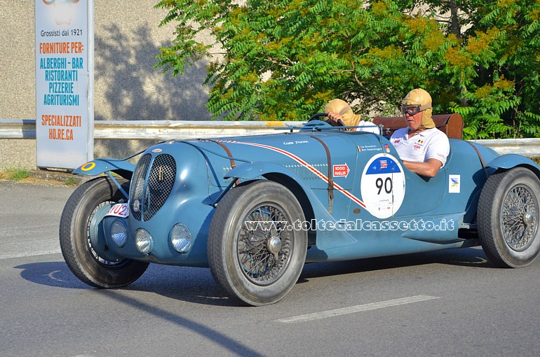 MILLE MIGLIA 2022 - Delahaye 135 Cs anno 1935 (Equipaggio: Bert Vanderbruggen e Luc Bresseleers - Numeo di gara: 90)