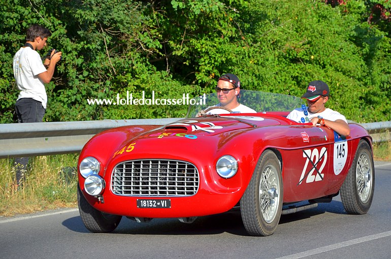 MILLE MIGLIA 2022 - Ferrari 166 Inter Spider Corsa anno 1948 (Equipaggio: Ricardo Alfonso Vega Castro e Andres Van Wielink Ituarte - Numero di gara: 145)