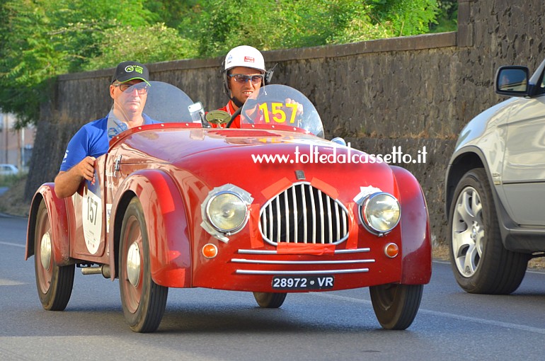 MILLE MIGLIA 2022 - Fiat 500 Sport anno 1949 (Equipaggio: Alessandro Cassina e Giovanni Oberto - Numero di gara: 157