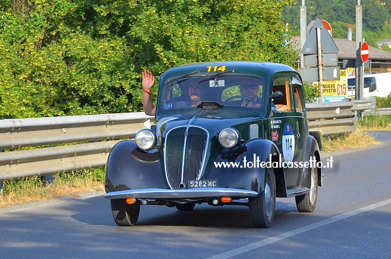 MILLE MIGLIA 2022 - Fiat 508 C Balilla 1100 anno 1939 (Equipaggio: Paolo Belometti e Cristian Marini - Numero di gara: 114)