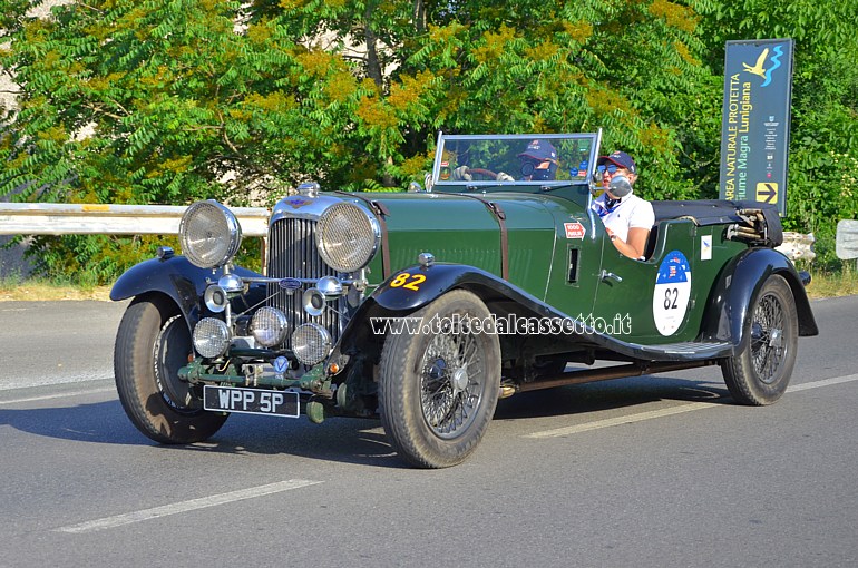 MILLE MIGLIA 2022 - Lagonda M45 Rapide anno 1934 (Equipaggio: Marcin Kubrak e Ewa Kubrak - Numero di gara: 82)