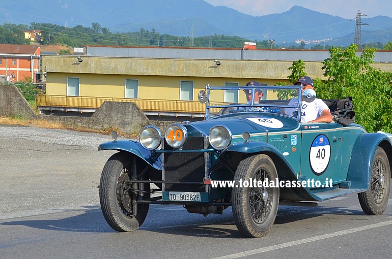 MILLE MIGLIA 2022 - Lancia Lambda Spider Tipo 221 anno 1929 (Equipaggio: Andrea Luigi Belometti e Gianluca Bergomi - Numero di gara: 40)