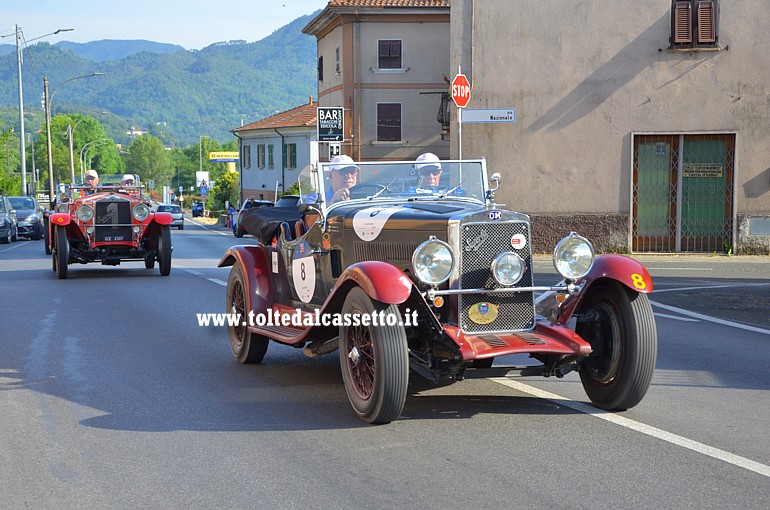 MILLE MIGLIA 2022 - OM 665 S MM Superba 2000 anno 1929 (Equipaggio: Lorenzo Turelli e Mario Turelli - Numero di gara: 8 - Team: BPer Banca)