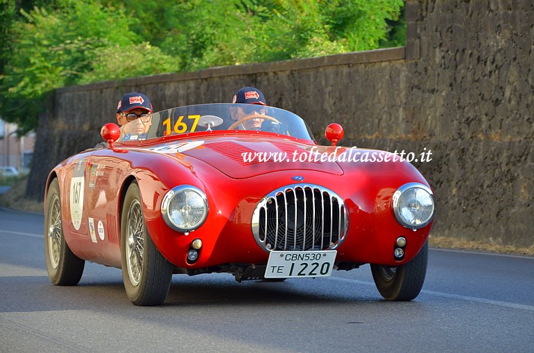 MILLE MIGLIA 2022 - Osca MT4 1100 anno 1949 (Equipaggio: Hirovuki Takigawa e Rvo Takigawa - Numero di gara: 167 - Team: Osca 75' Anniversario)
